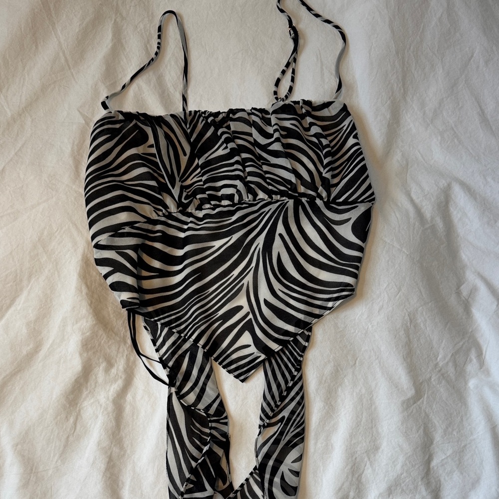 Zebra Print Swimsuit